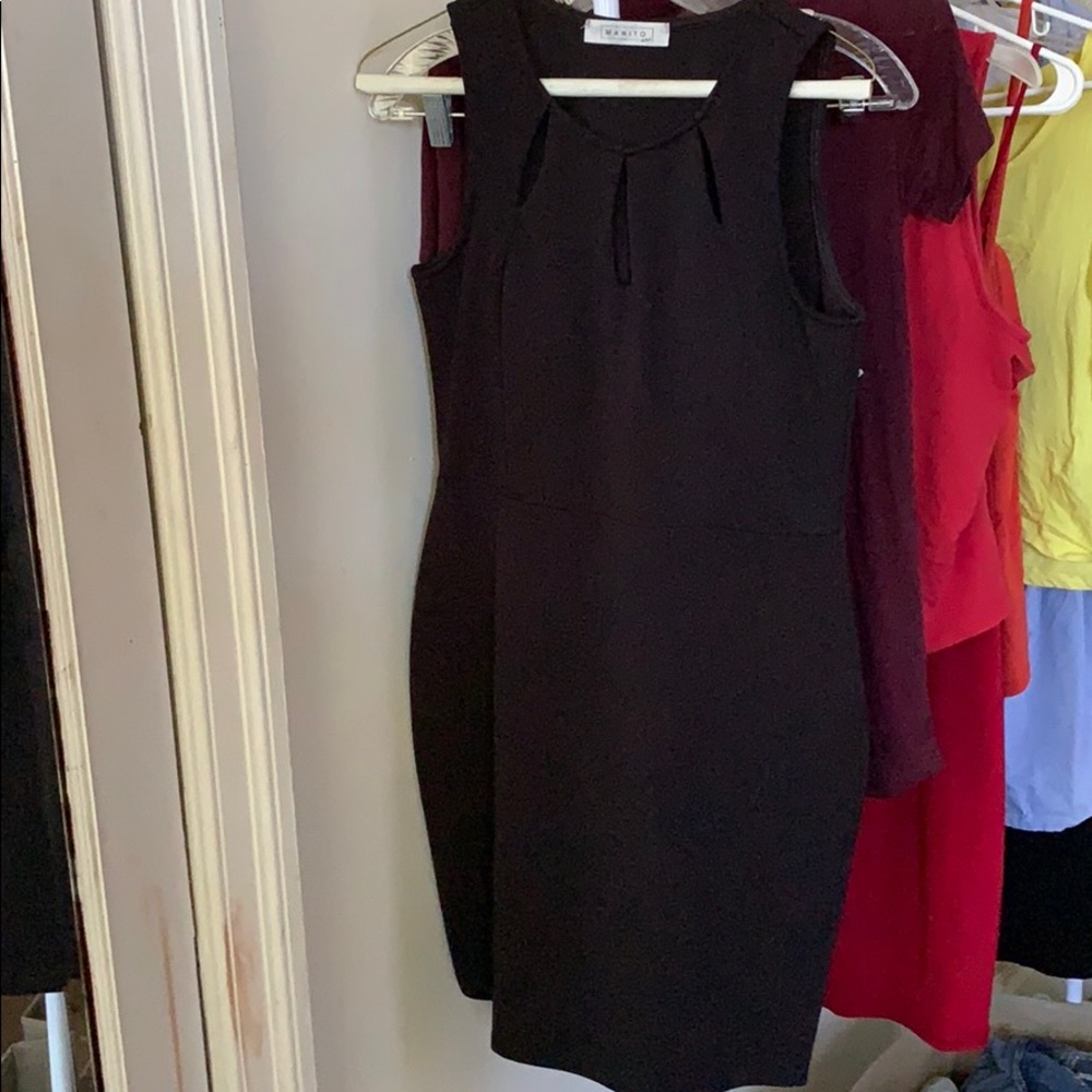 Black fitted dress